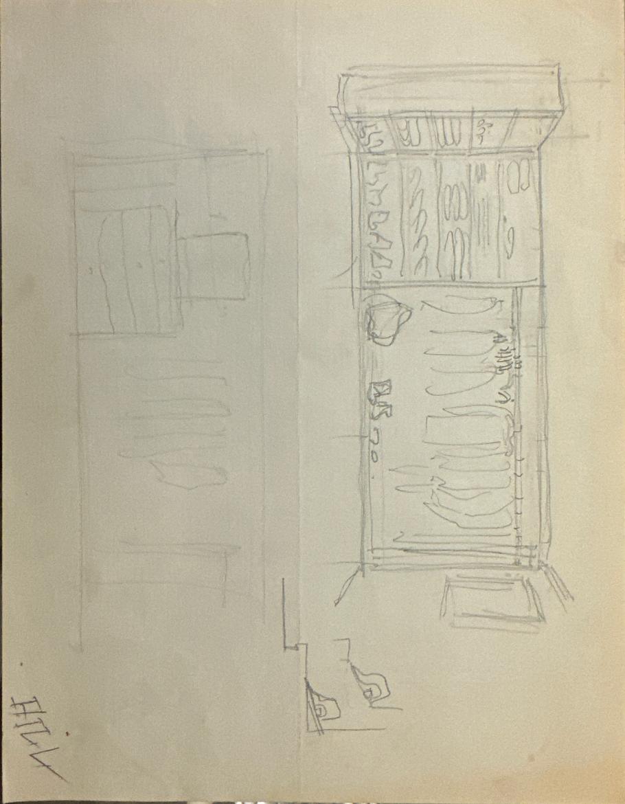 Built-in Cabinet Sketches — page 1